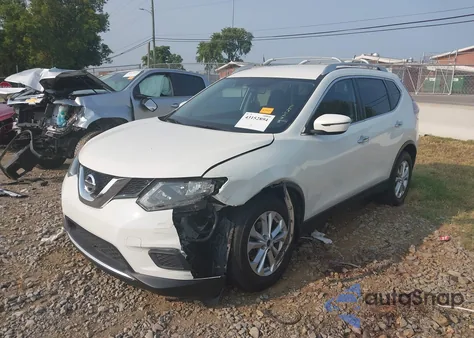 2016 Nissan Rogue Sv из США, поврежденный, VIN KNMAT2MV3GP728183